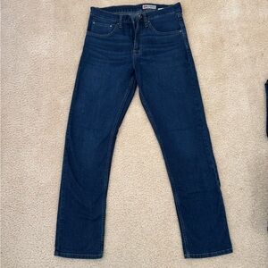 Wrangler Men's Deep Indigo Slim Straight Stretch Jeans 30x32